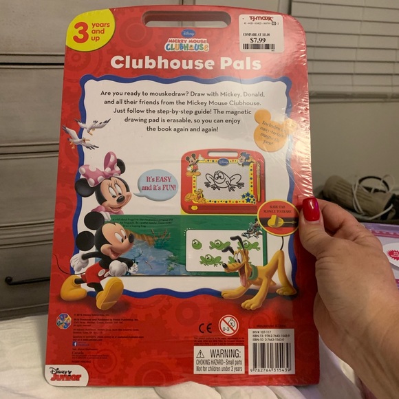 NWT Mickey n Minnie book n magnetic drawing pad - Picture 2 of 4